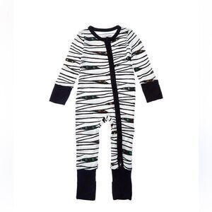 Angel Dear Two-way Zippered Footie Zebra